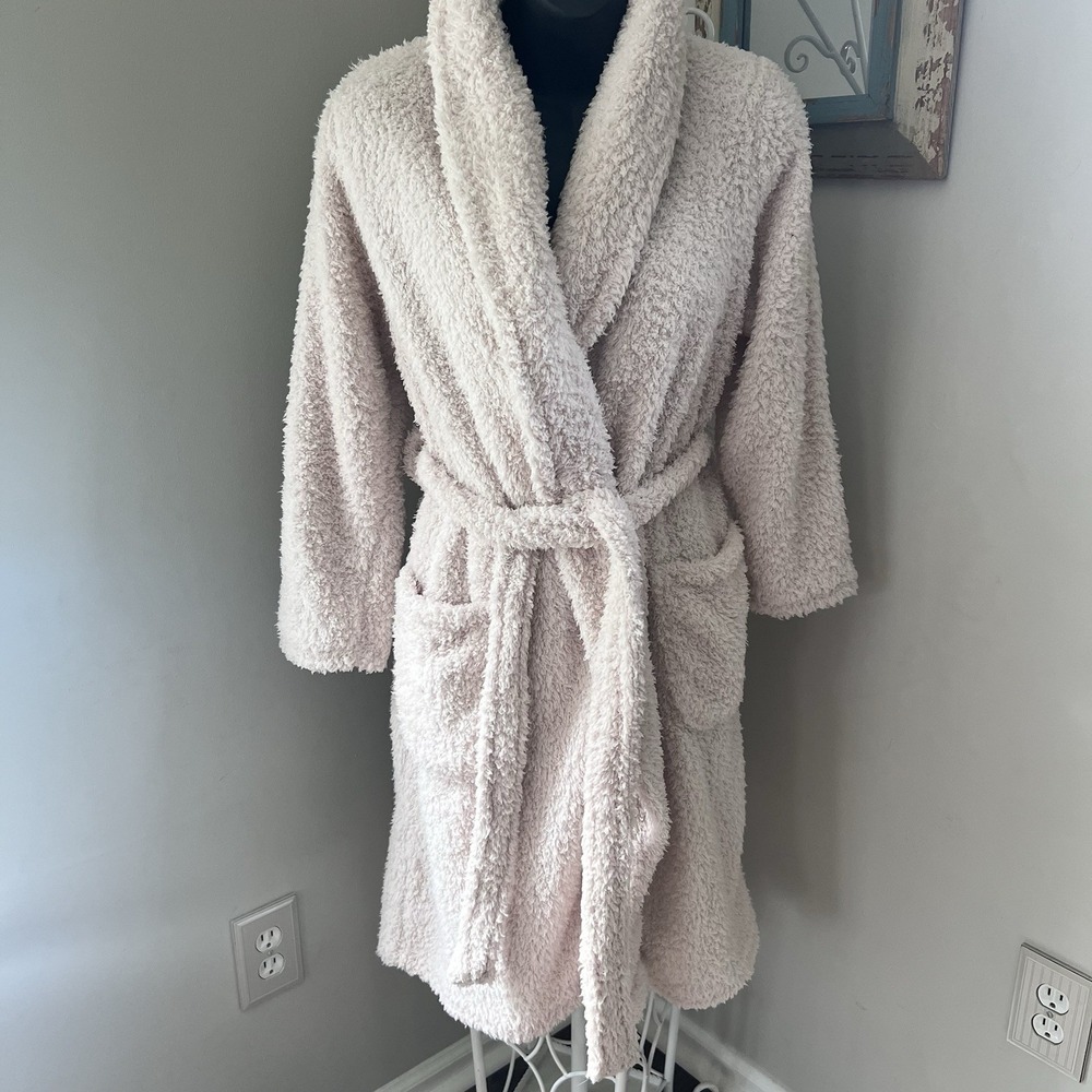 Ulta Beauty Collection plush Fuzzy Pink Womens Robe S/M Fluffy NWT House‎ Coat